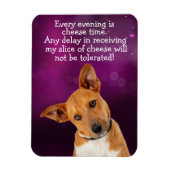 Funny dog gedachte magneet (Verticaal)