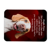 Funny dog-gedachte magnet magneet (Horizontaal)