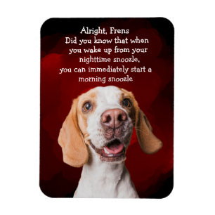 Funny dog-gedachte magnet magneet