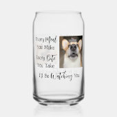 Funny Dog Gezegde 2 foto's Blikvorm Glas (Achterkant)