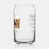 Funny Dog Gezegde 2 foto's Blikvorm Glas (Links)