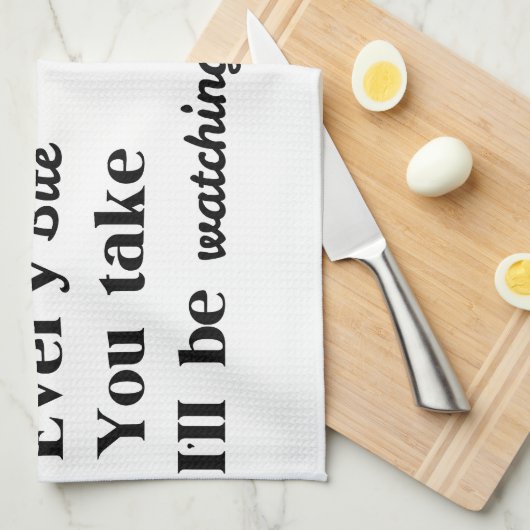 Funny Dog Gezegde Foto Keukenhanddoek (Quarter Fold)