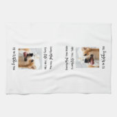 Funny Dog Gezegde Foto Keukenhanddoek (Horizontaal)