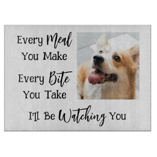 Funny Dog Gezegde Foto Snijplank (Voorkant)