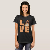 Funny Dog Graphic For Gnome Lover I Love My German T-shirt (Voorkant volledig)