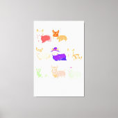 Funny Dog Groomer, penseel je hond-groomartikel Canvas Afdruk (Voorkant)