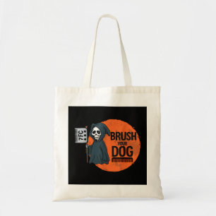 Funny Dog Groomer, penseel je hond-groomartikel Tote Bag