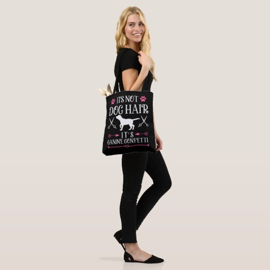Funny Dog Groomer Quote Canine Puppy Grooming Tote Bag (Op model)