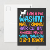 Funny Dog Groomer Quote Pet Witty Puppy Grooming Briefkaart (Voorkant / Achterkant)