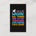 Funny Dog Groomer Quote Pet Witty Puppy Grooming Visitekaartje<br><div class="desc">Funny Dog Groomer Quote Pet Witty Puppy Grooming.</div>