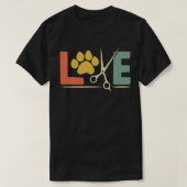 Funny Dog Grooming Love Pet Dog Groomer Classic TS T-shirt (Design voorkant)