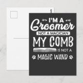 Funny Dog Grooming Quote Humoureuze Puppy Groomer Briefkaart (Voorkant / Achterkant)