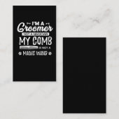 Funny Dog Grooming Quote Humoureuze Puppy Groomer Visitekaartje (Voorkant / Achterkant)