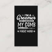 Funny Dog Grooming Quote Humoureuze Puppy Groomer Visitekaartje (Voorkant)