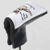 Funny Dog Groomsmen Voorstel Wil je mijn bruidegom Golfheadcover (3/4 voorkant)