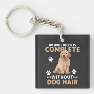 Funny Dog Hair Home Decor | Golden Retriever Dog  Sleutelhanger