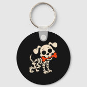 Funny Dog Halloween Skeleton Costume Soky Season  Sleutelhanger (Voorkant)