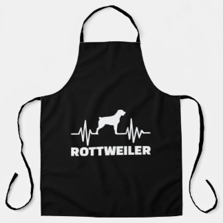 Funny dog hartslag Rottweiler Schort