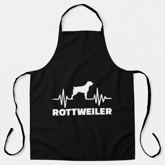 Funny dog hartslag Rottweiler Schort (Voorkant)