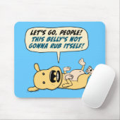 Funny Dog heeft Belly Rub nodig Muismat (Met muis)