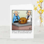 Funny Dog Humor Blank Wenskaart Spectickles Kaart (Gele Bloem)