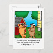 Funny Dog Humor Briefkaart (Voorkant / Achterkant)
