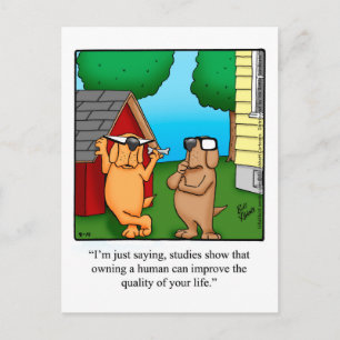 Funny Dog Humor Briefkaart