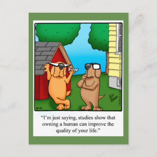 Funny Dog Humor Briefkaart