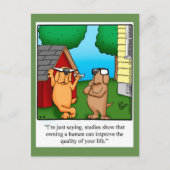 Funny Dog Humor Briefkaart (Voorkant)