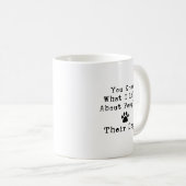 Funny Dog Humor Modern Quote Koffiemok (Voorkant rechts)