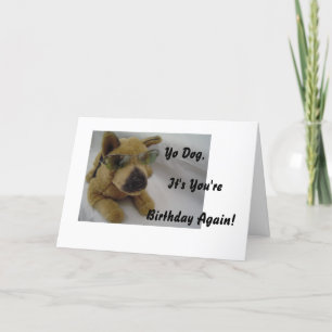 Funny Dog in Sunglassses Kaart