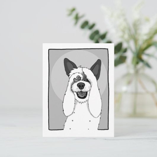 Funny Dog IV Briefkaart (Staand voorkant)
