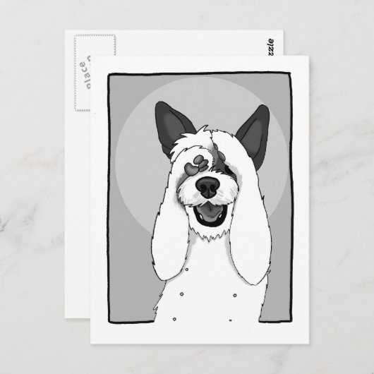 Funny Dog IV Briefkaart (Voorkant / Achterkant)