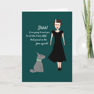 Funny  Dog Joke, Comedy Kaart