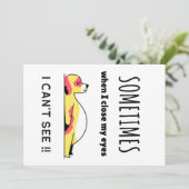 Funny dog kaart (Staand voorkant)