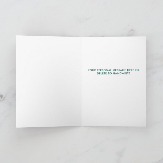 Funny Dog Kersthond Aangepaste foto Feestdagen Kaart (Binnen)