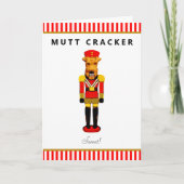 Funny Dog Kerstmis Feestdagen Kaart (Voorkant)