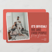 Funny Dog Kerstmis Kaart Red Happy Howlidays (Voorkant / Achterkant)