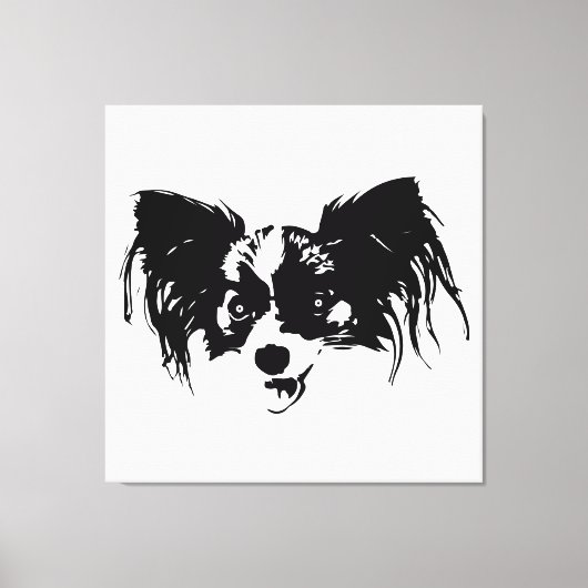 Funny dog kop canvas afdruk (Voorkant)