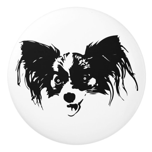 Funny dog kop keramische knop (Voorkant)