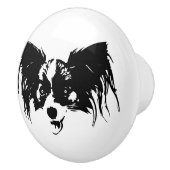 Funny dog kop keramische knop (Rechts)