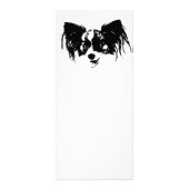 Funny dog kop reclamekaart (Achterkant)