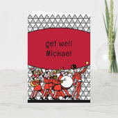 Funny Dog krijgt goed voor Brass Instrument Musici Kaart (Achterkant)