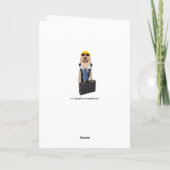 Funny Dog/Lab Afstuderen Civil Engineer Kaart (Achterkant)