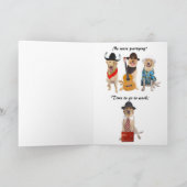  Funny Dog/Lab Afstuderen Kaart (Binnen)