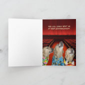 Funny Dog/Lab Afstuderen van familie Kaart (Binnen)