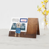 Funny Dog/Lab krijgen goed Kaart (Gele Bloem)