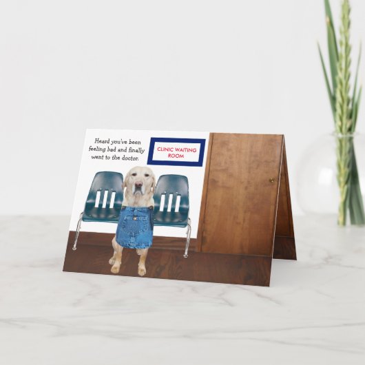 Funny Dog/Lab krijgen goed Kaart (Voorkant)