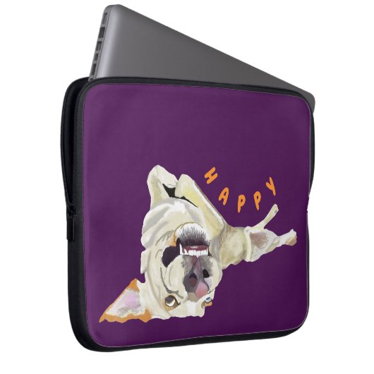 Funny Dog Laptop Hoesje Laptop Sleeve (Voorkant Rechts)