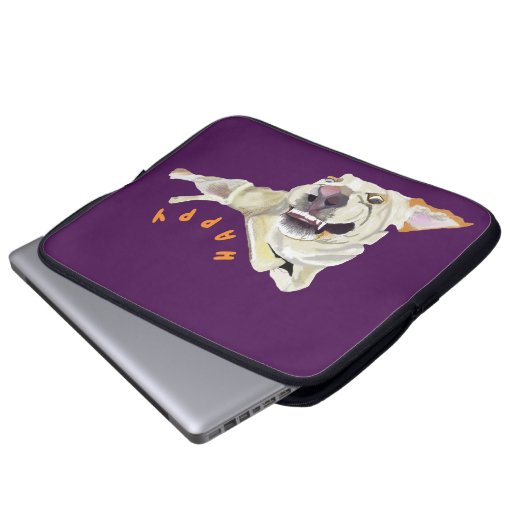 Funny Dog Laptop Hoesje Laptop Sleeve (Voorkant onderkant)